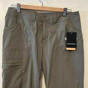 NWT Ex Officio Explorista Digger Capri Size 6 Bay Leaf